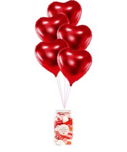 Bouquet L globos Futbol rojo hinchados con helio – La Fiesta de Olivia